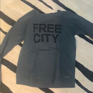 Army green freecity crewneck